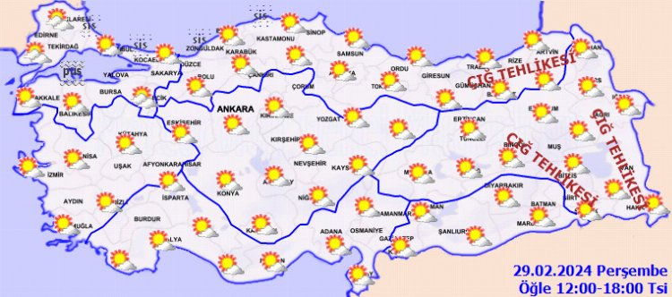 Hava sıcaklığı 25 dereceyi bulacak