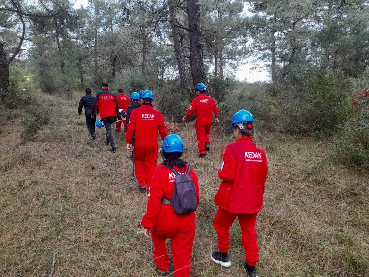 KEDAK arazi arama kurtarma tatbikatı yaptı