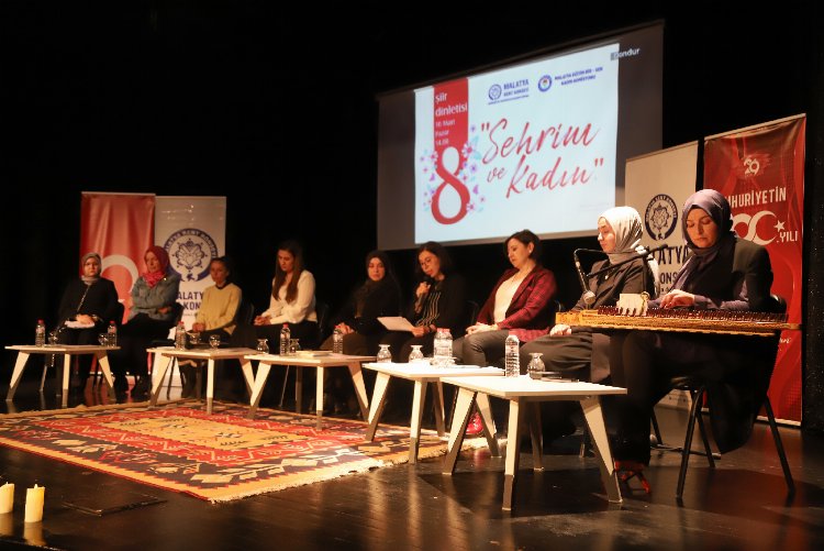 Malatya’da şiirler kadınlar için okundu