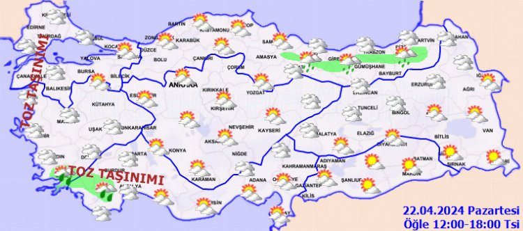 Toz taşınımına dikkat! Yurtta bugün hava nasıl?