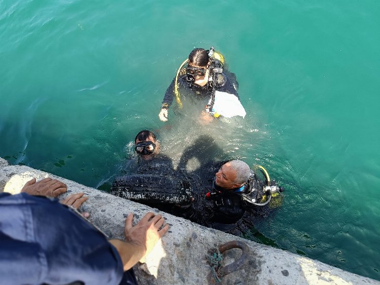 Enez limanında tarihi amfora çıktı!